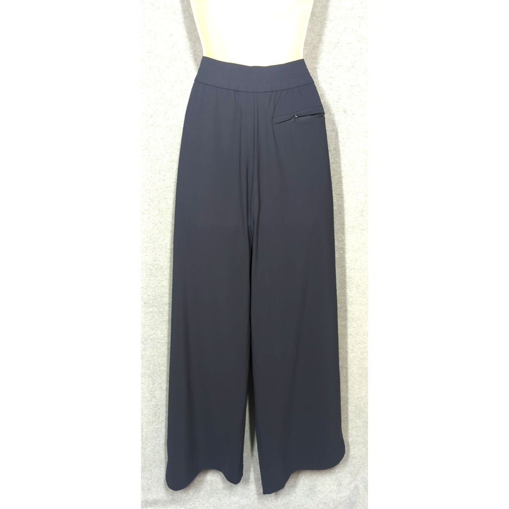 ATHLETA Pinnacle High Rise Wide Leg Trouser 6 Navy Loose  Extra Wide Fit Comfort - Picture 3 of 9